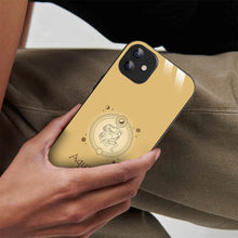 Bornstud Zodiac Aquarius printed Case for iPhone 12 -Yellow - Bornstud