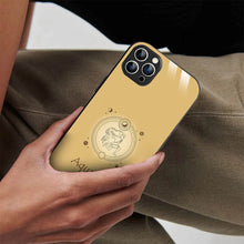 Bornstud Zodiac Aquarius printed Case for iPhone 12 Pro -Yellow - Bornstud