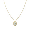 Golden Tulip Pearl Pendant Necklace
