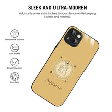 Bornstud Zodiac Aquarius printed Case for iPhone 15 Plus -Yellow - Bornstud