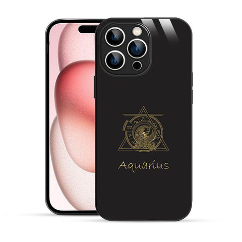 Bornstud Zodiac Aquarius Printed Case for iPhone 15 Pro - Bornstud