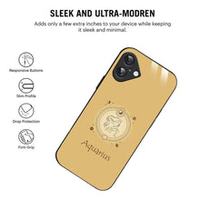 Bornstud Zodiac Aquarius printed Case for iPhone 16 Plus -Yellow - Bornstud