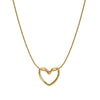 Interlocking Knot Heart Snake Chain Necklace