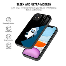 Bornstud 2D Glass ABSTRACT ART GIRL Design iPhone Back Cover – Elegant & Protective - Bornstud