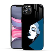 Bornstud 2D Glass ABSTRACT ART GIRL Design iPhone Back Cover – Elegant & Protective - Bornstud