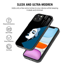 Bornstud 2D Glass ABSTRACT ART GIRL Design iPhone Back Cover – Elegant & Protective - Bornstud