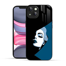 Bornstud 2D Glass ABSTRACT ART GIRL Design iPhone Back Cover – Elegant & Protective - Bornstud