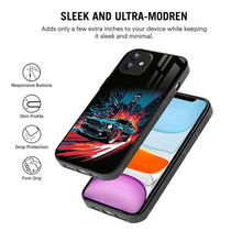 Bornstud 2D Glass Printed Car iPhone 12 Back Cover - Stylish & Durable Case - Bornstud