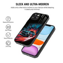 Bornstud 2D Glass Printed Car iPhone 14 Back Cover - Stylish & Durable Case - Bornstud