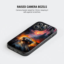 Bornstud 2D Glass Printed Car iPhone 14 Pro MAX Back Cover - Sleek & Tough Mobile Case - Bornstud