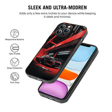 Bornstud 2D Glass Car Print iPhone Back Cover - Sleek & Protective Case - Bornstud