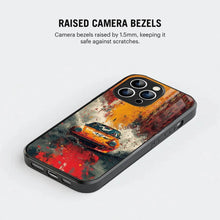 Bornstud 2D Glass Printed Car iPhone 15 Pro Max Case – Style That Stands Out, Protection That Lasts - Bornstud