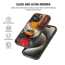 Bornstud 2D Glass Printed Car iPhone 15 Pro Max Case – Style That Stands Out, Protection That Lasts - Bornstud