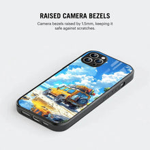 Bornstud 2D Glass Jeep Design iPhone Back Cover – Elegant & Protective - Bornstud