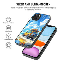 Bornstud 2D Glass Jeep Design iPhone Back Cover – Elegant & Protective - Bornstud