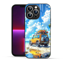 Bornstud 2D Glass Jeep Design iPhone Back Cover – Elegant & Protective - Bornstud