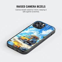 Bornstud 2D Glass Jeep Design iPhone Back Cover – Elegant & Protective - Bornstud