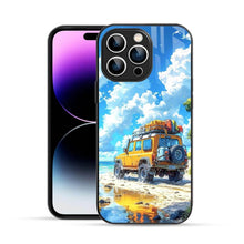 Bornstud 2D Glass Jeep Design iPhone Back Cover – Elegant & Protective - Bornstud