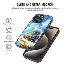 Bornstud 2D Glass Jeep Design iPhone Back Cover – Elegant & Protective - Bornstud