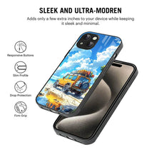 Bornstud 2D Glass Jeep Design iPhone Back Cover – Elegant & Protective - Bornstud