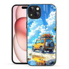 Bornstud 2D Glass Jeep Design iPhone Back Cover – Elegant & Protective - Bornstud