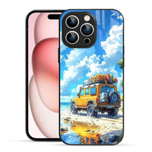 Bornstud 2D Glass Jeep Design iPhone Back Cover – Elegant & Protective - Bornstud