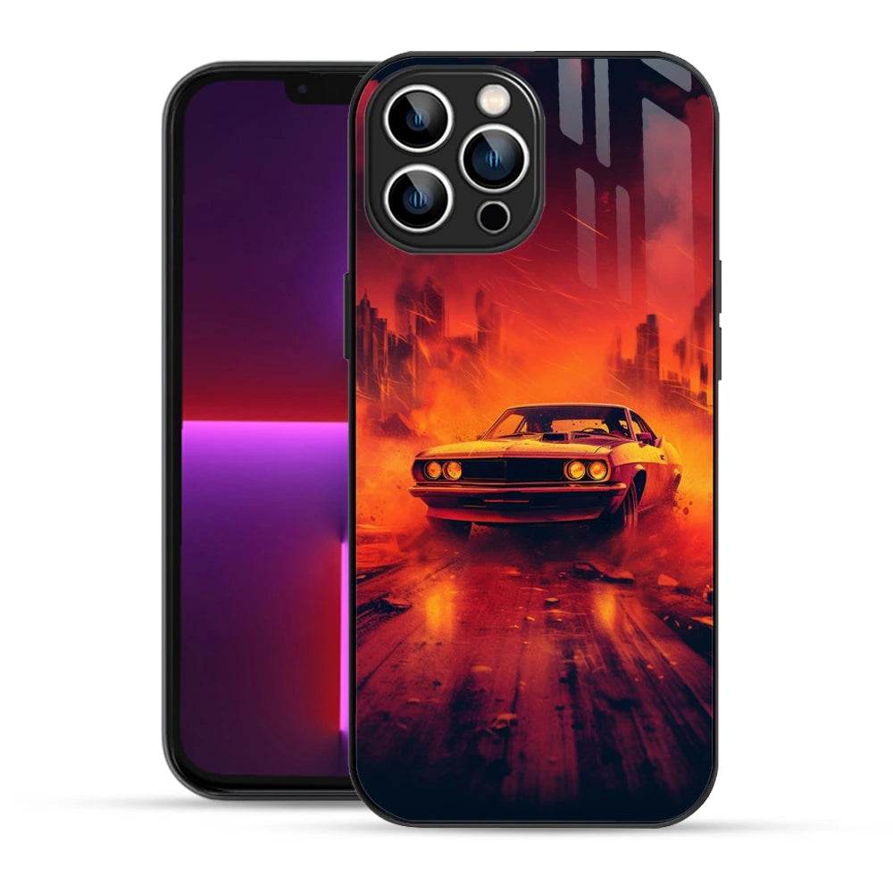 Bornstud Premium 2D Glass MUSTANG-001 Design iPhone 13 Pro Max Case – Bold Style - Bornstud