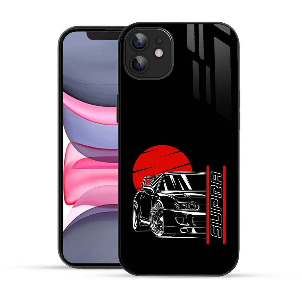 Bornstud 2D Glass Supra Design iPhone 11 Back Cover – Elegant & Protective - Bornstud