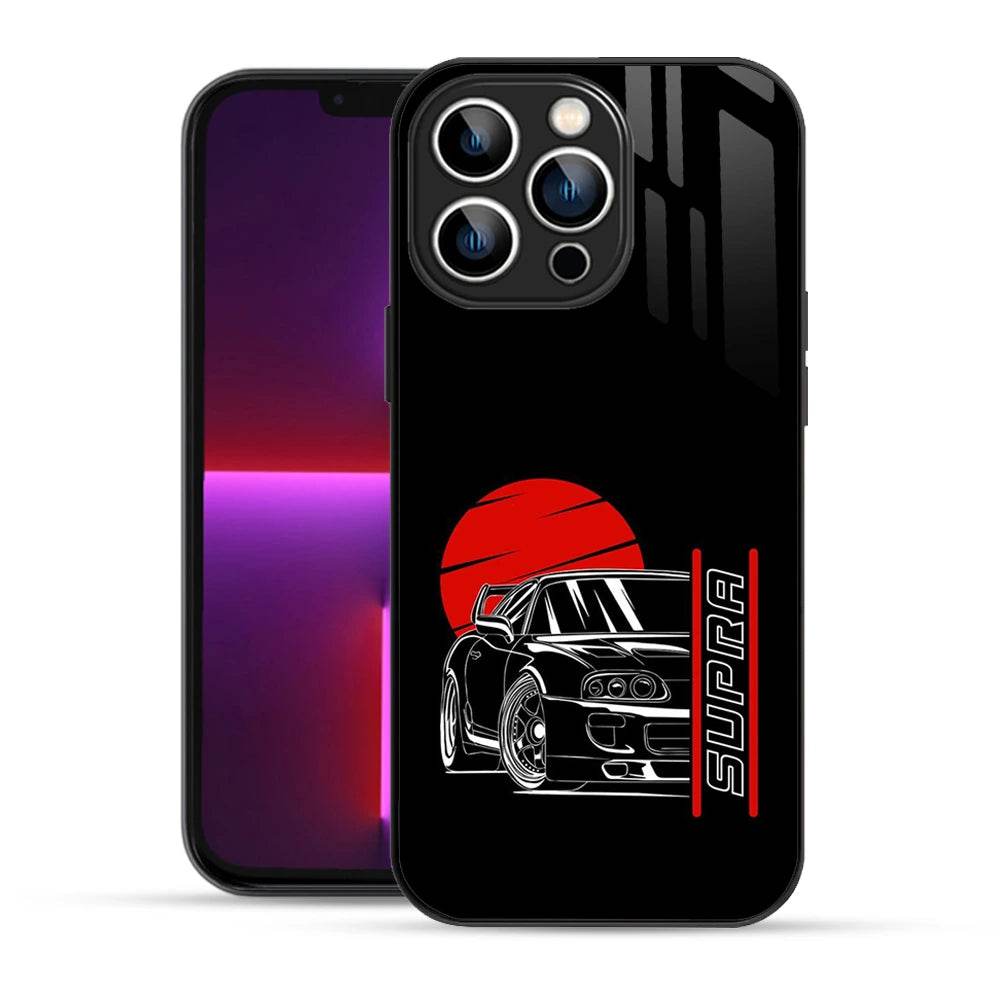 Bornstud 2D Glass Supra Print iPhone 13 Pro Cover – Bold & Protected - Bornstud