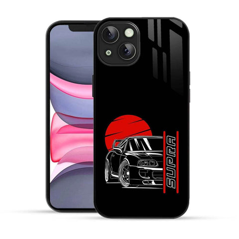 Bornstud 2D Glass Supra Print iPhone 14 Plus Back Cover – Sleek & Strong - Bornstud