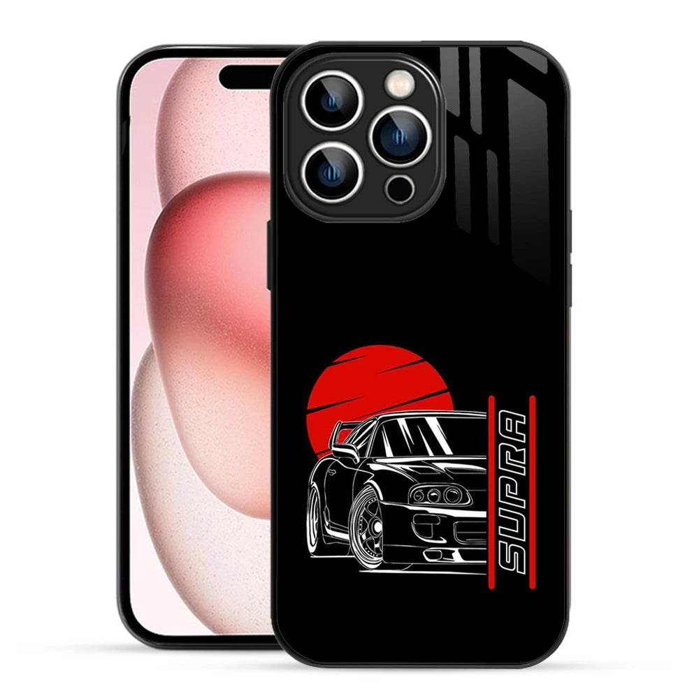 Bornstud 2D Glass Supra Print iPhone 15 Pro Max Case – Distinctive & Durable - Bornstud