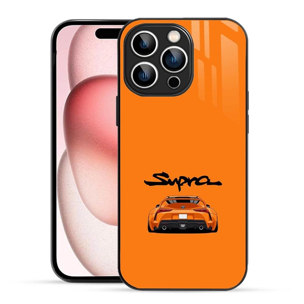 Bornstud 2D Glass SUPRA 002 Print iPhone 15 Pro Max Case – Distinctive & Durable - Bornstud