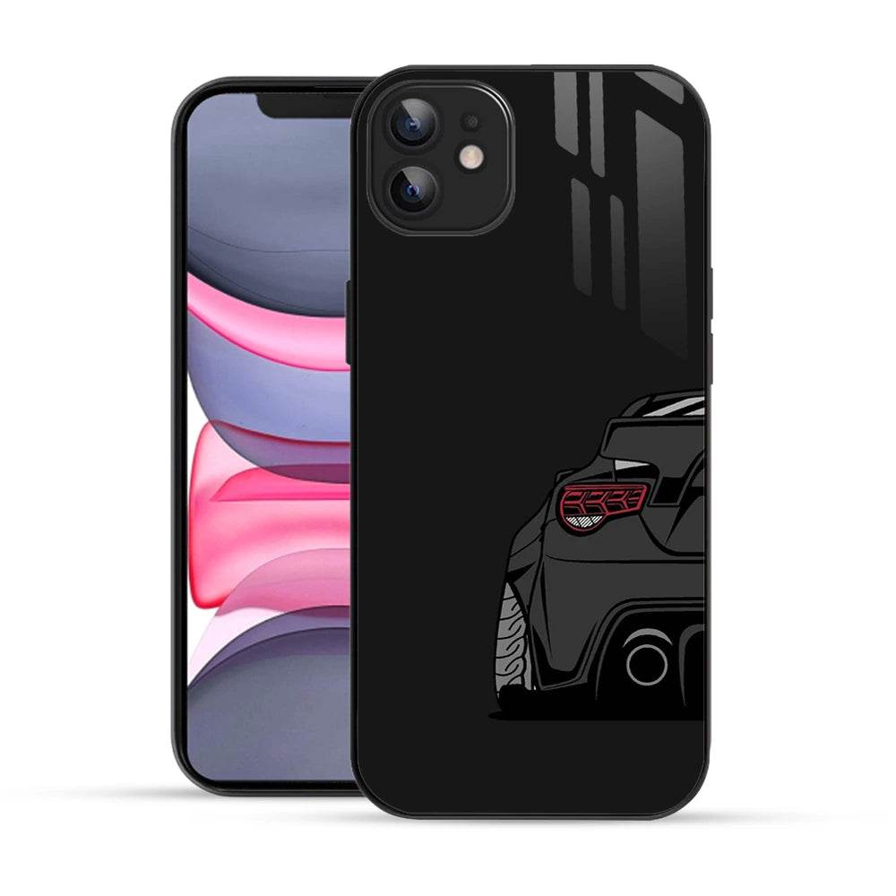 Bornstud 2D Glass SUPRA 003 Design iPhone 11 Back Cover – Elegant & Protective - Bornstud
