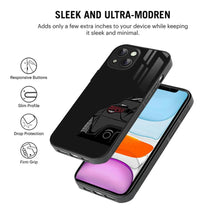 Bornstud 2D Glass SUPRA 003 Print iPhone 14 Plus Back Cover – Sleek & Strong - Bornstud