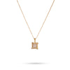 Minimal Square Crystal Pendant Necklace