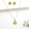 Golden Fold Pendant Set