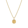 Golden Floral Medallion Pendant Necklace