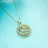 Radiant Swirl Pendant Necklace & Stud Earrings Set