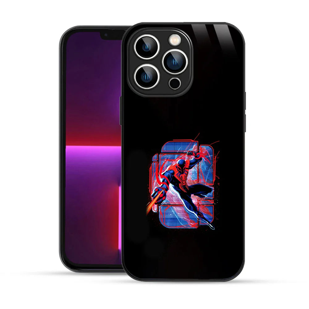 Bornstud Neon Spider Hero Action Printed Case for iPhone 13 Pro Max