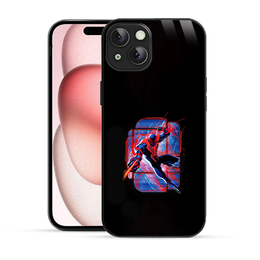 Bornstud Neon Spider Hero Action Printed Case for iPhone 15
