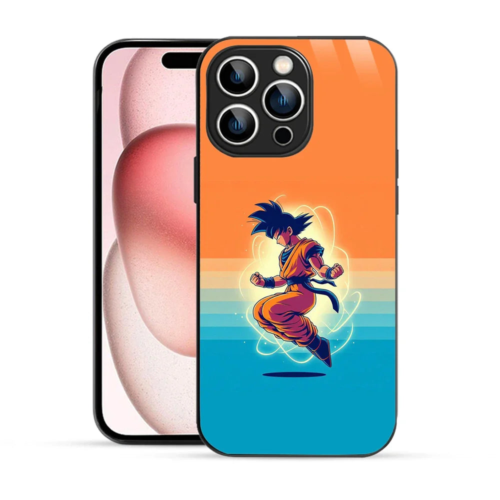 Bornstud Goku Power Up Printed Case for iPhone 15 Pro Max