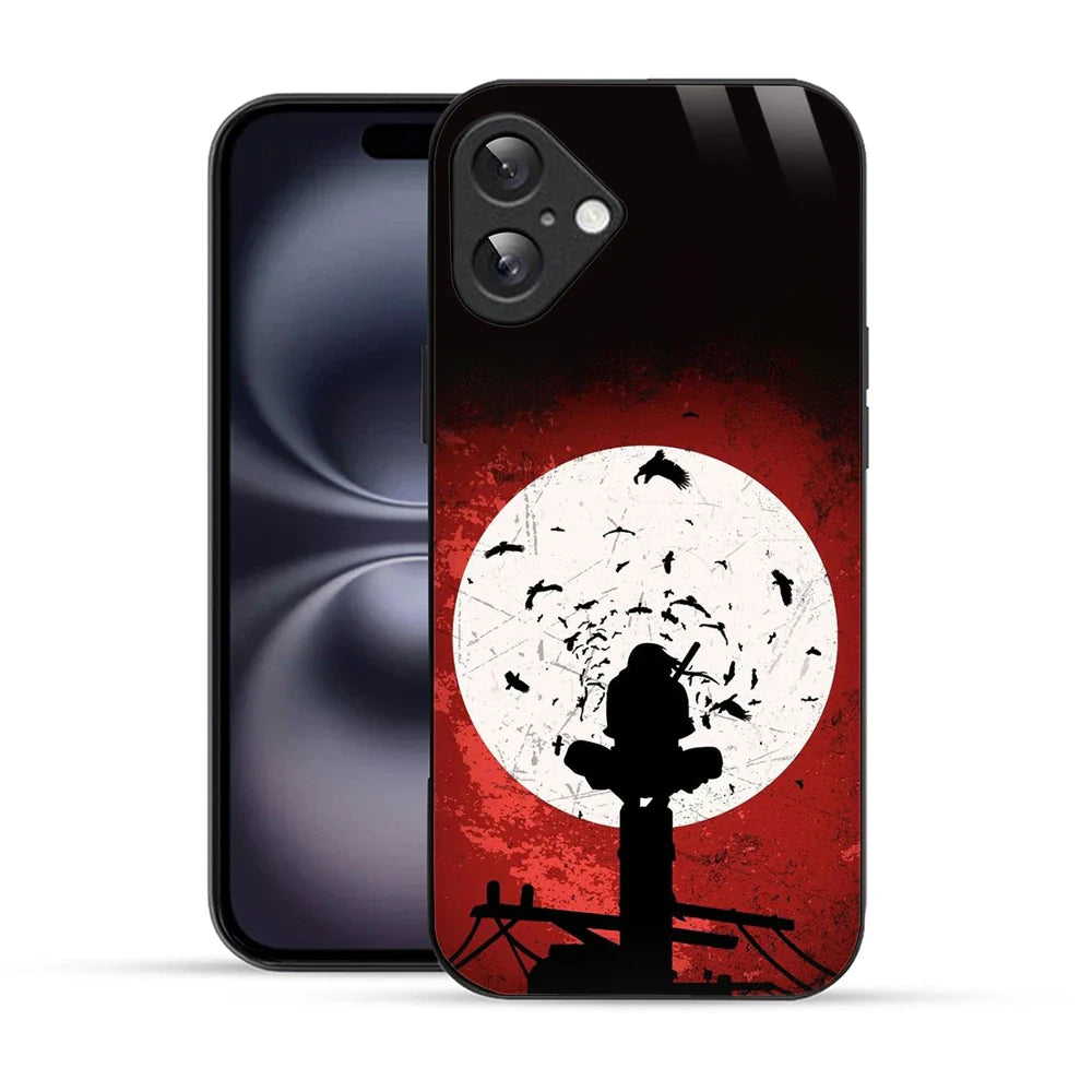 Bornstud Ninja Moonlight Silhouette Printed Case for iPhone 16 Plus