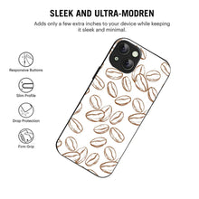 Bornstud Coffee Beans Aesthetic Printed Case for iPhone 15