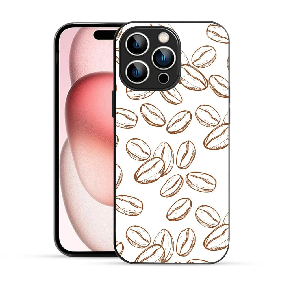 Bornstud Coffee Beans Aesthetic Printed Case for iPhone 15 Pro