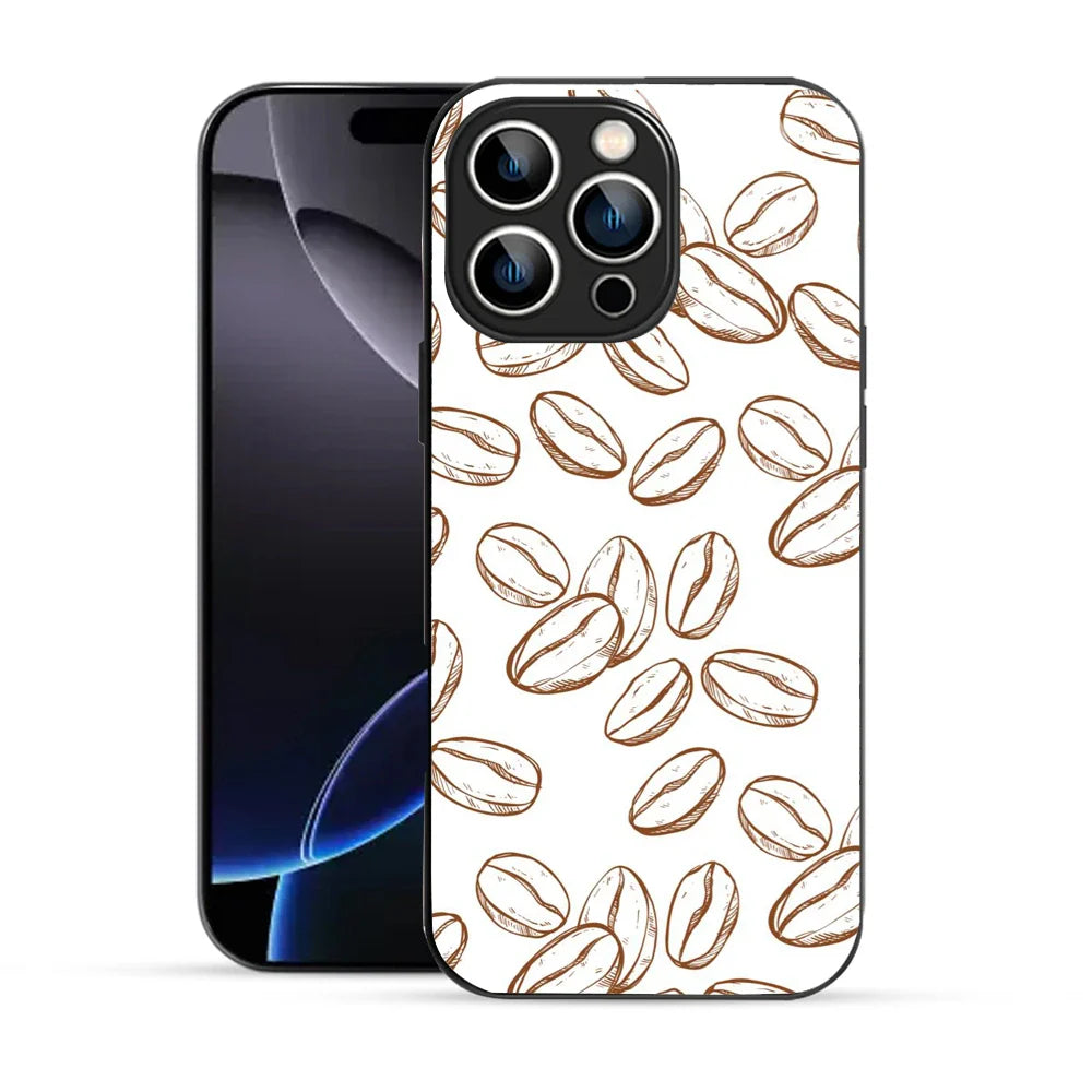 Bornstud Coffee Beans Aesthetic Printed Case for iPhone 16 Pro