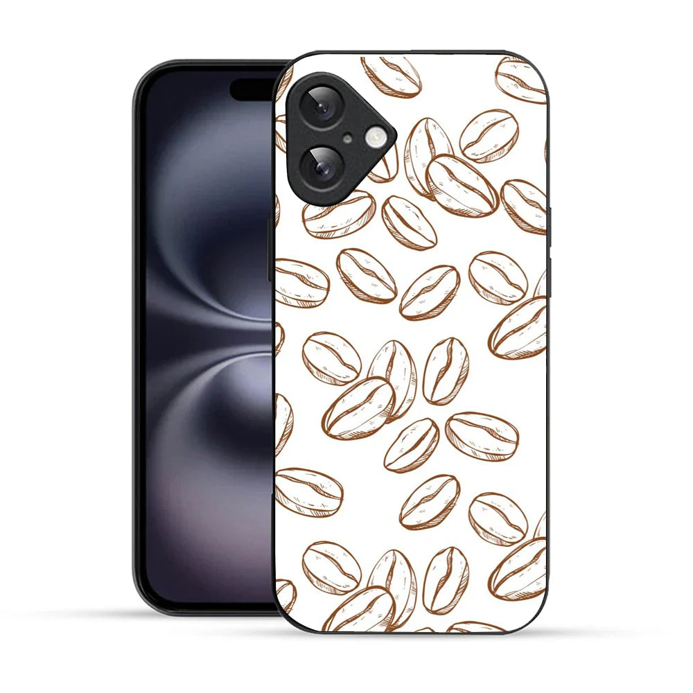 Bornstud Coffee Beans Aesthetic Printed Case for iPhone 16 Plus