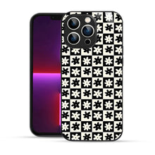 Bornstud Retro Floral Checkered Printed Case