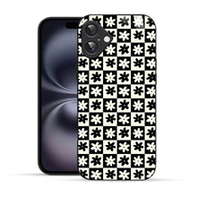 Bornstud Retro Floral Checkered Printed Case