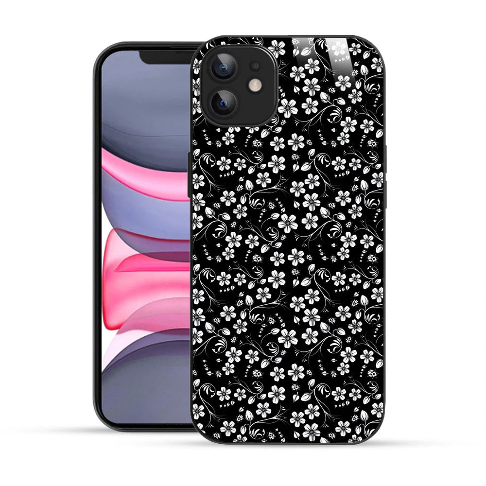 Bornstud Elegant Floral Swirl Printed Case for iPhone 12