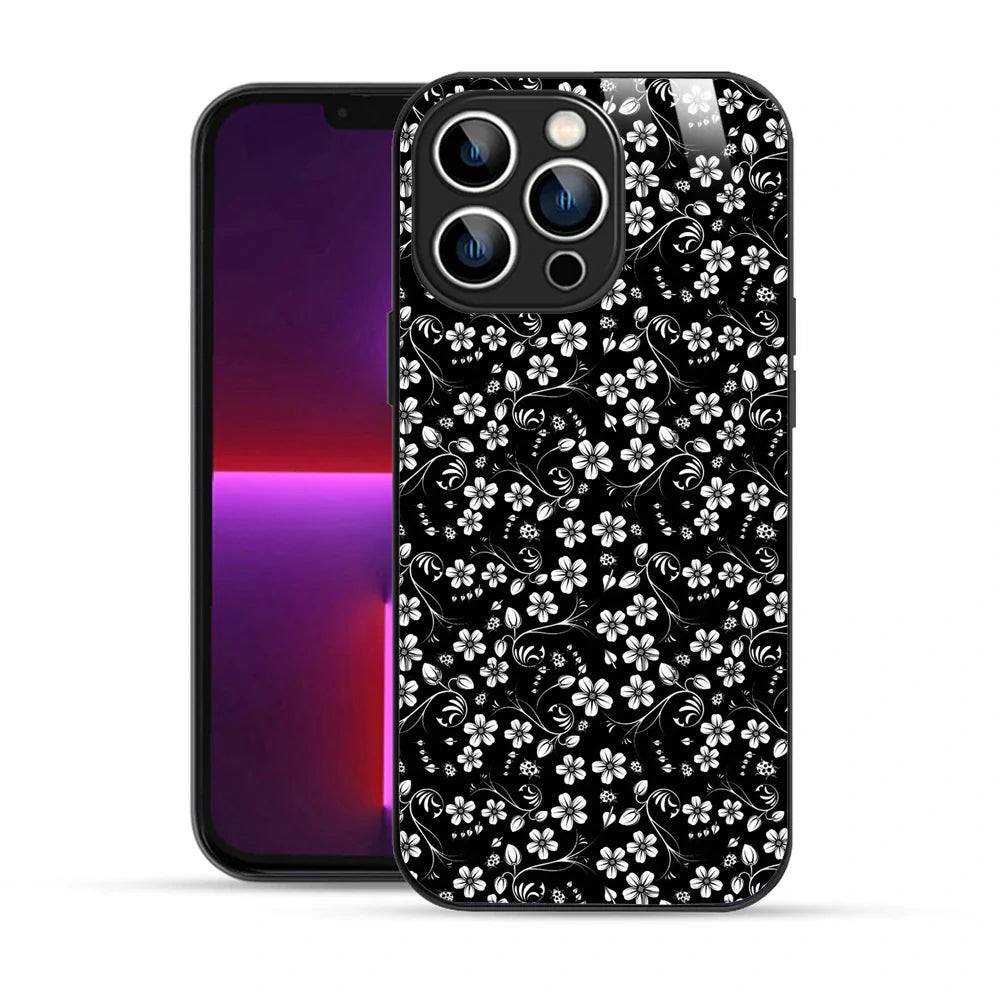 Bornstud Elegant Floral Swirl Printed Case for iPhone 13 Pro